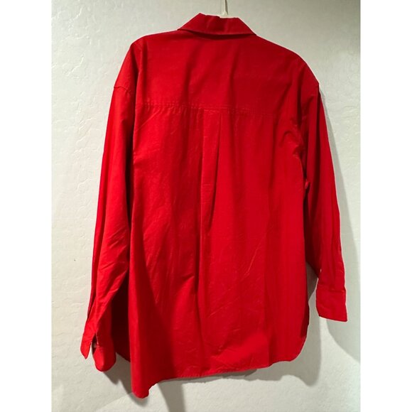 Universal Thread Women's Oversized Long Sleeve Collared Button-down Shirt XXL - Picture 3 of 8